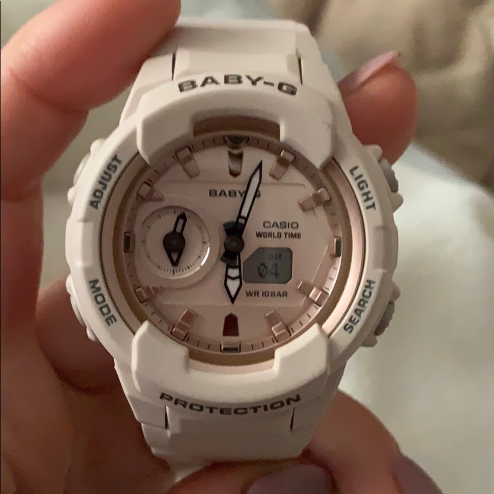 Baby G light pink watch